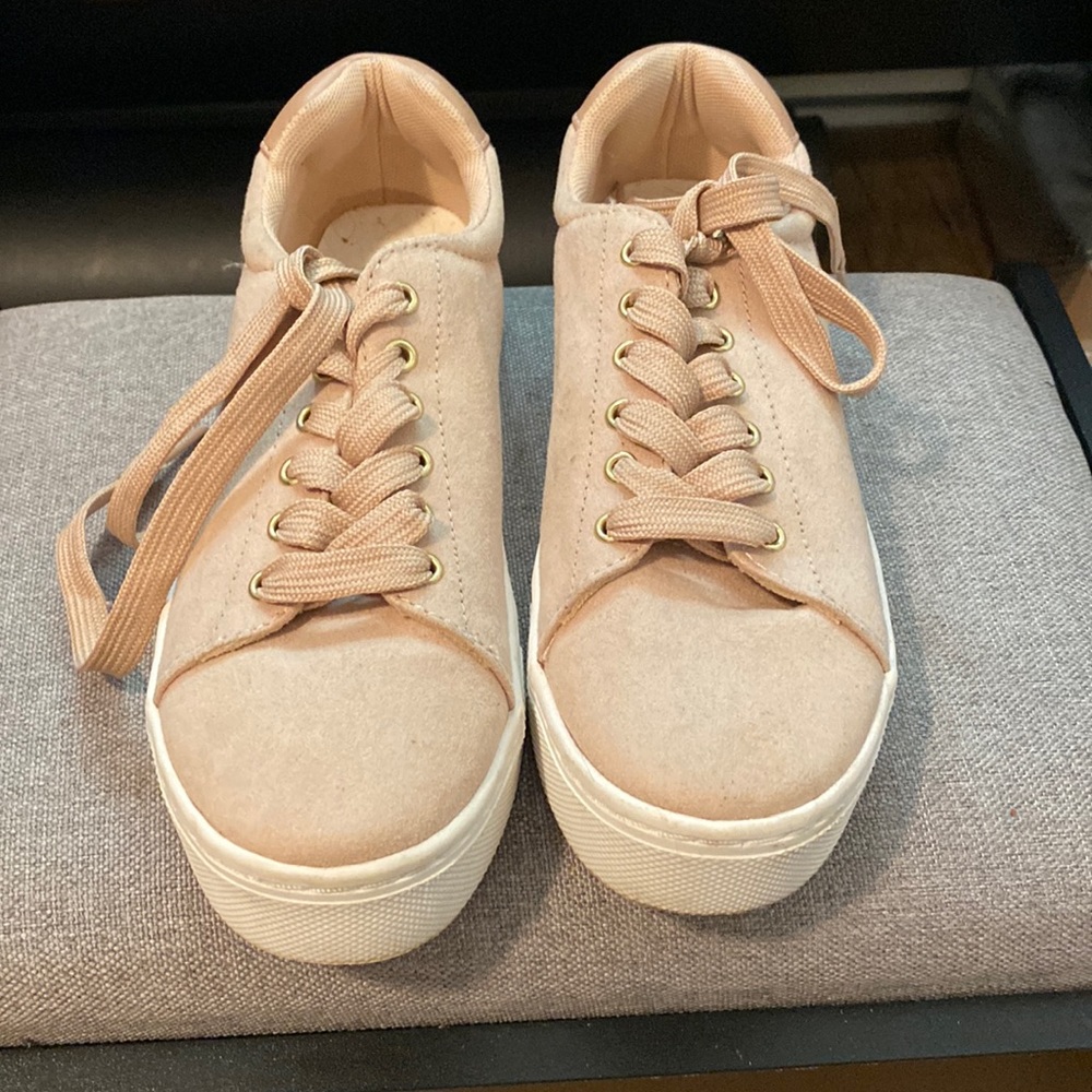 H&M rose pink/beige sneakers LIKE NEW!